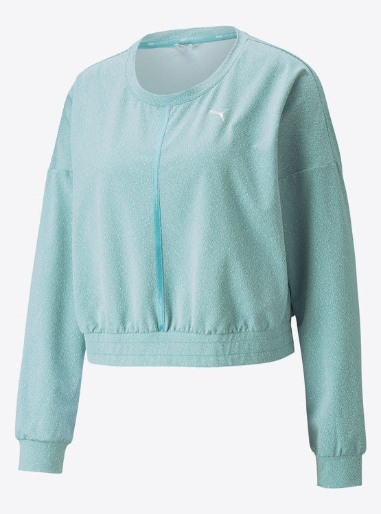 Sudadera Puma Stardust Knit LS | Manga Larga con Reflejos Sutiles