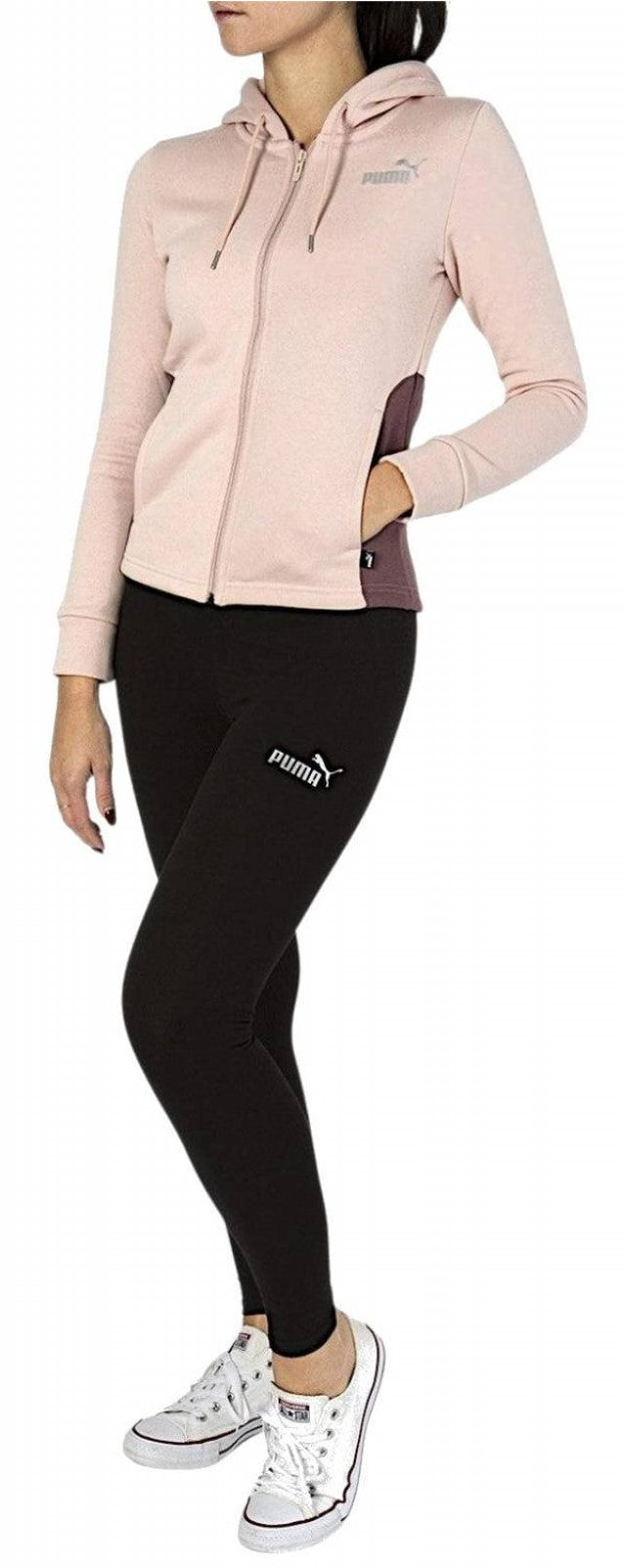 Conjunto Puma Metallic Sweat FL | Sudadera y Pants con Detalles Brillantes